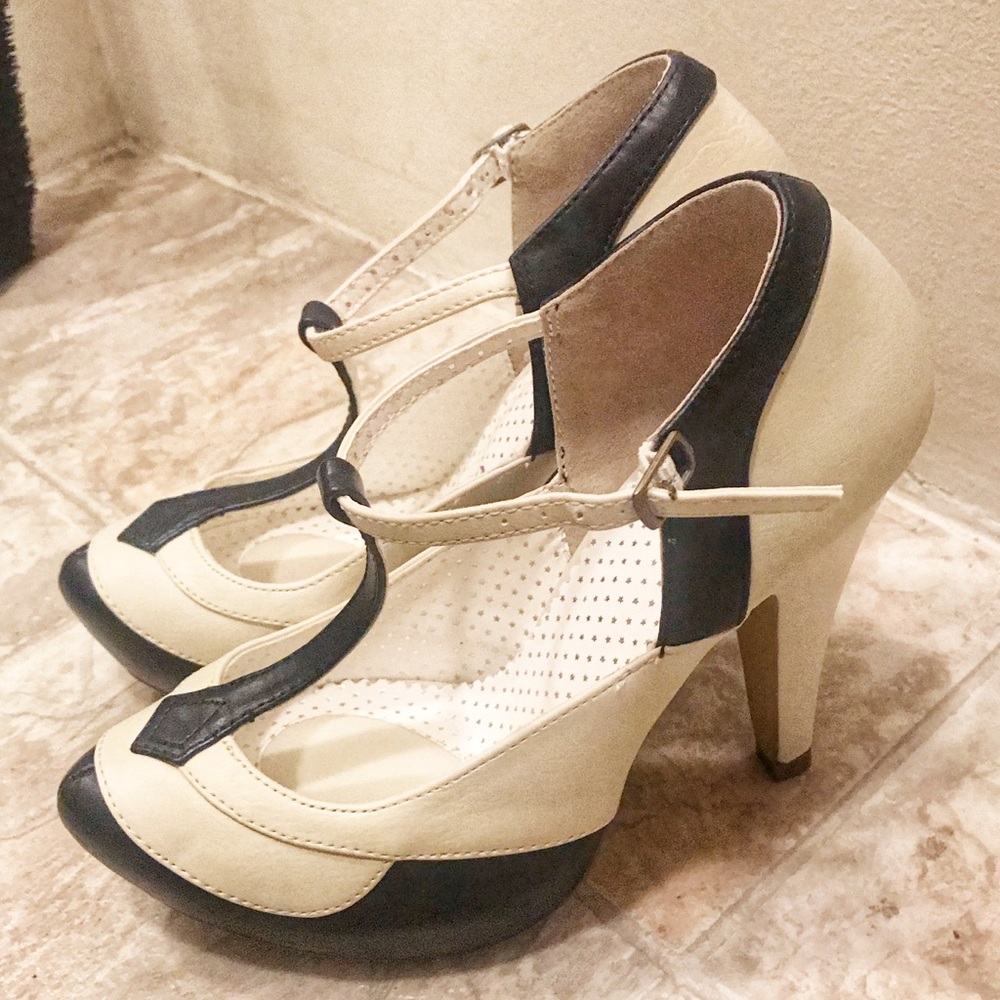 T-Strap Platform Heels